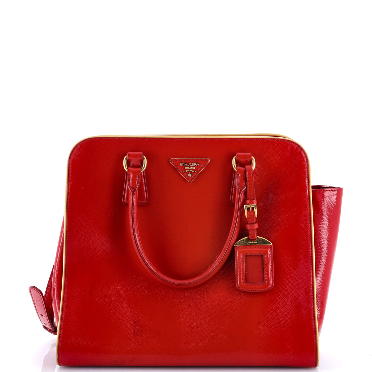 Prada PRADA Promenade Bag Vernice Saffiano Leather Medium