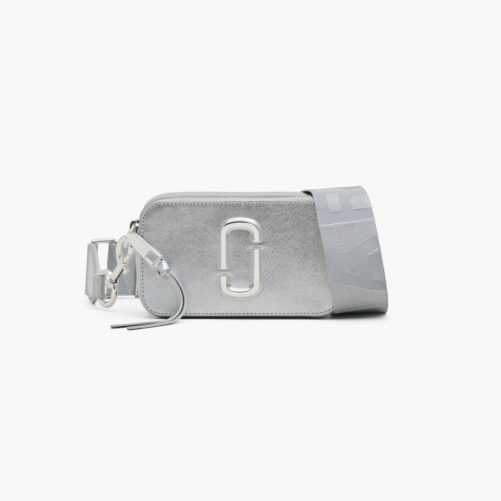 Marc Jacobs The Metallic Snapshot Bag in Silver