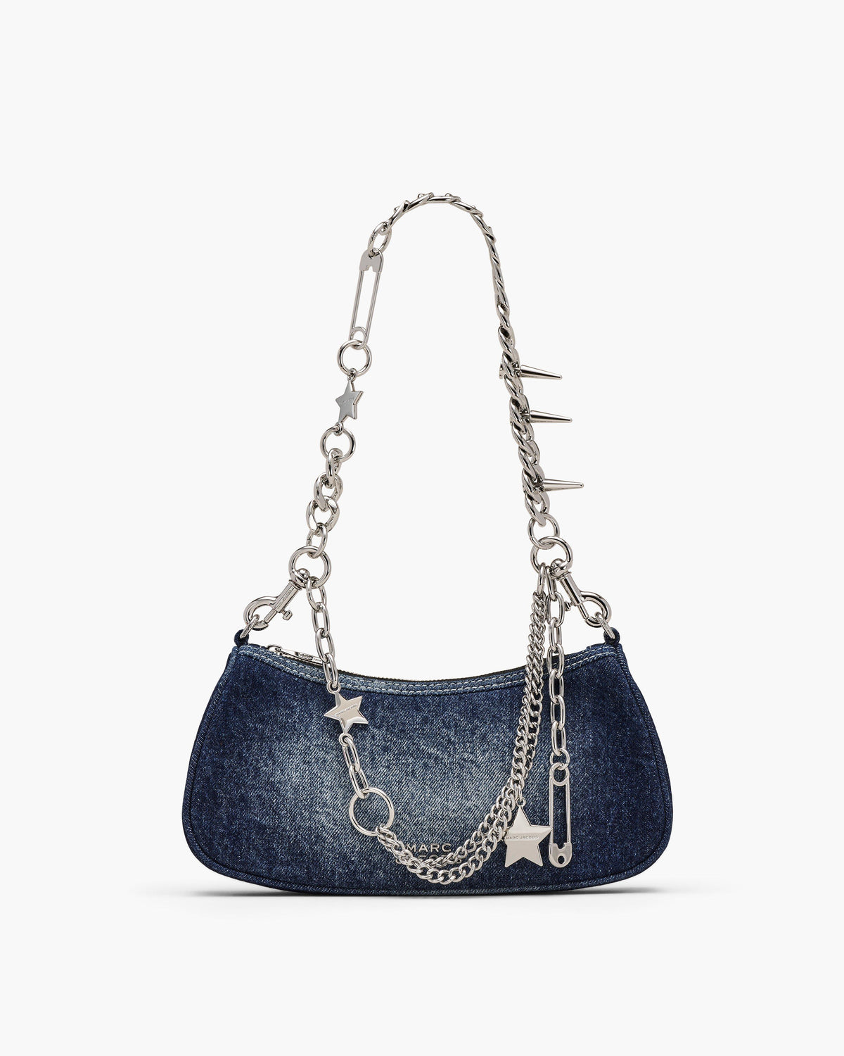 Marc Jacobs Marc Jacobs The Faded Denim Charm Shoulder Bag in Faded Vintage Indigo