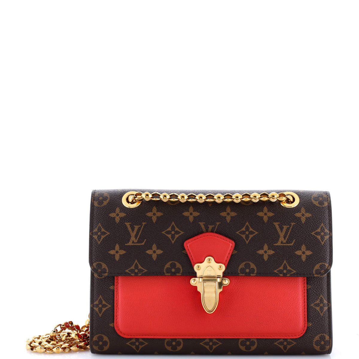 Louis Vuitton Victoire Handbag Monogram Canvas and Leather