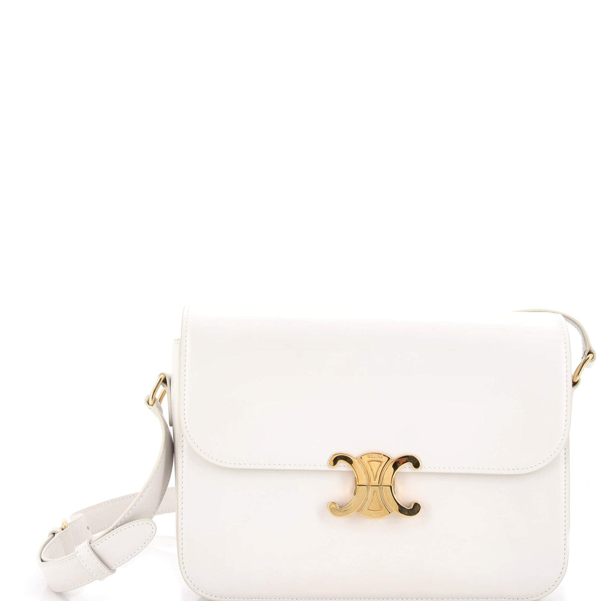 Celine CELINE Triomphe Shoulder Bag Smooth Calfskin Large