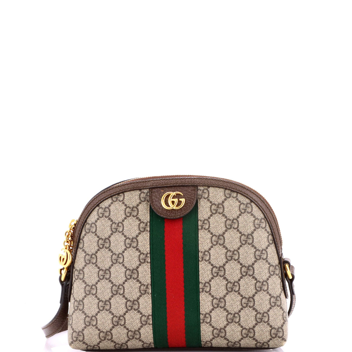 Gucci GUCCI Ophidia Dome Shoulder Bag GG Coated Canvas Small