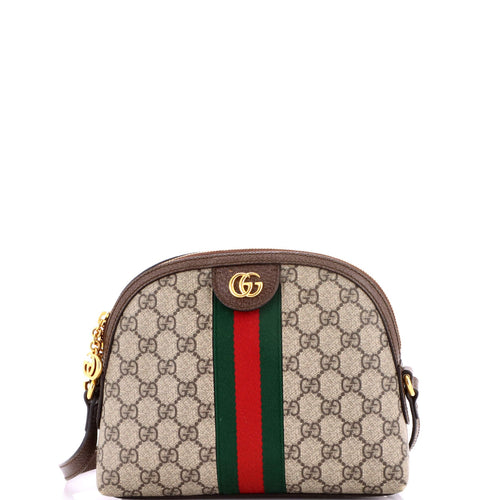 GUCCI Ophidia Dome Shoulder Bag GG Coated Canvas Small
