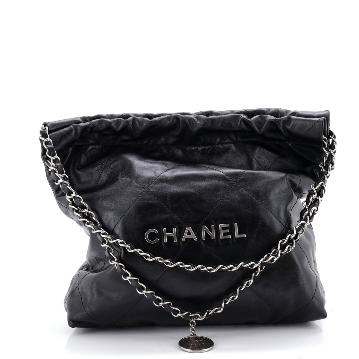 Chanel CHANEL 22 Chain Hobo Quilted Calfskin Small