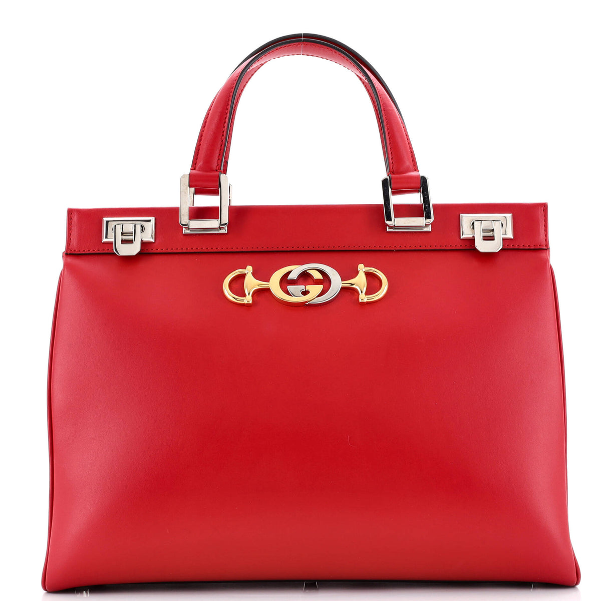 Gucci GUCCI Zumi Top Handle Bag Leather Medium