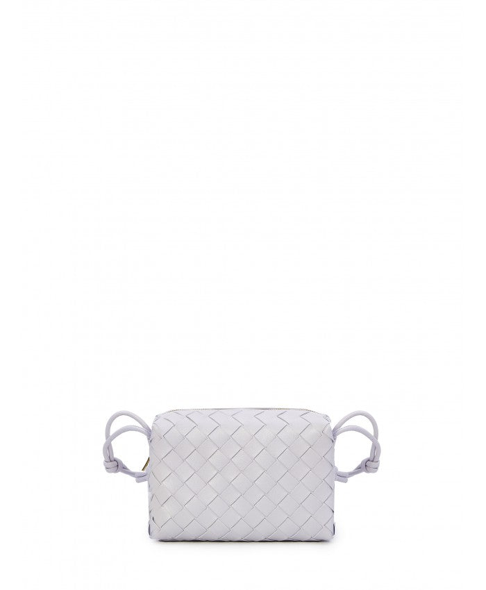 Bottega Veneta Women's Raffia Loop Mini Bag in Lilac | 723547V1G11