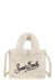 Soft Fur Mini Vanity Bag in Light Beige | VAMI012