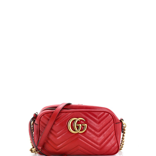 GUCCI GG Marmont Shoulder Bag Matelasse Leather Small