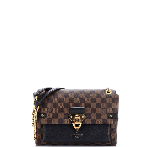Vavin Handbag Damier with Leather PM