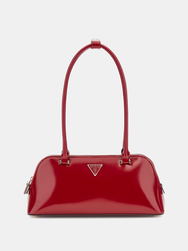 Guess Arnela Patent Shoulder Bag