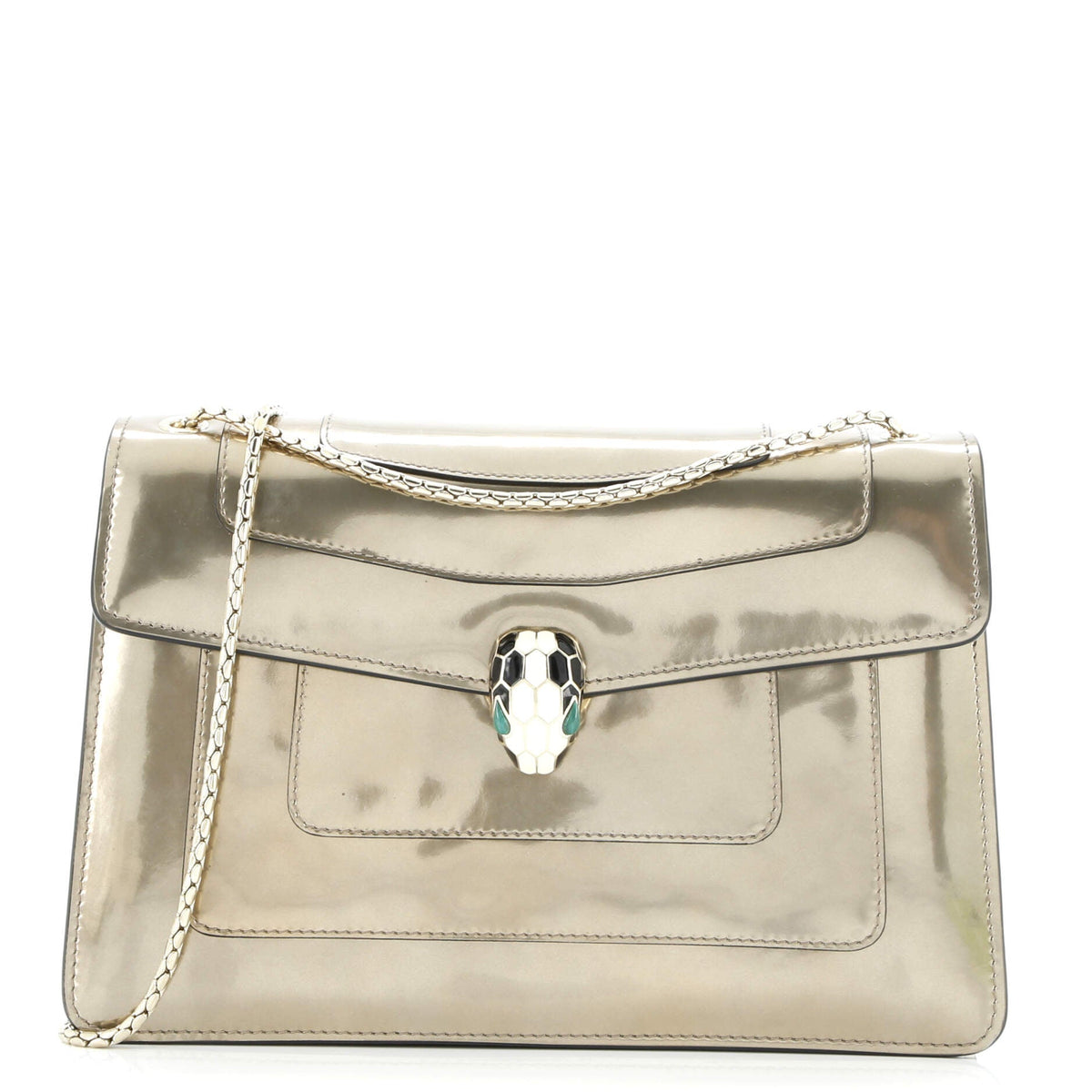 Bvlgari BVLGARI Serpenti Forever Shoulder Bag Patent Medium