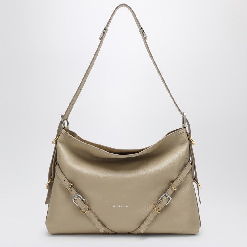 Givenchy Women's Voyou Medium Leather Shoulder Bag in Beige | Size UNI | BB50SSB1Q7