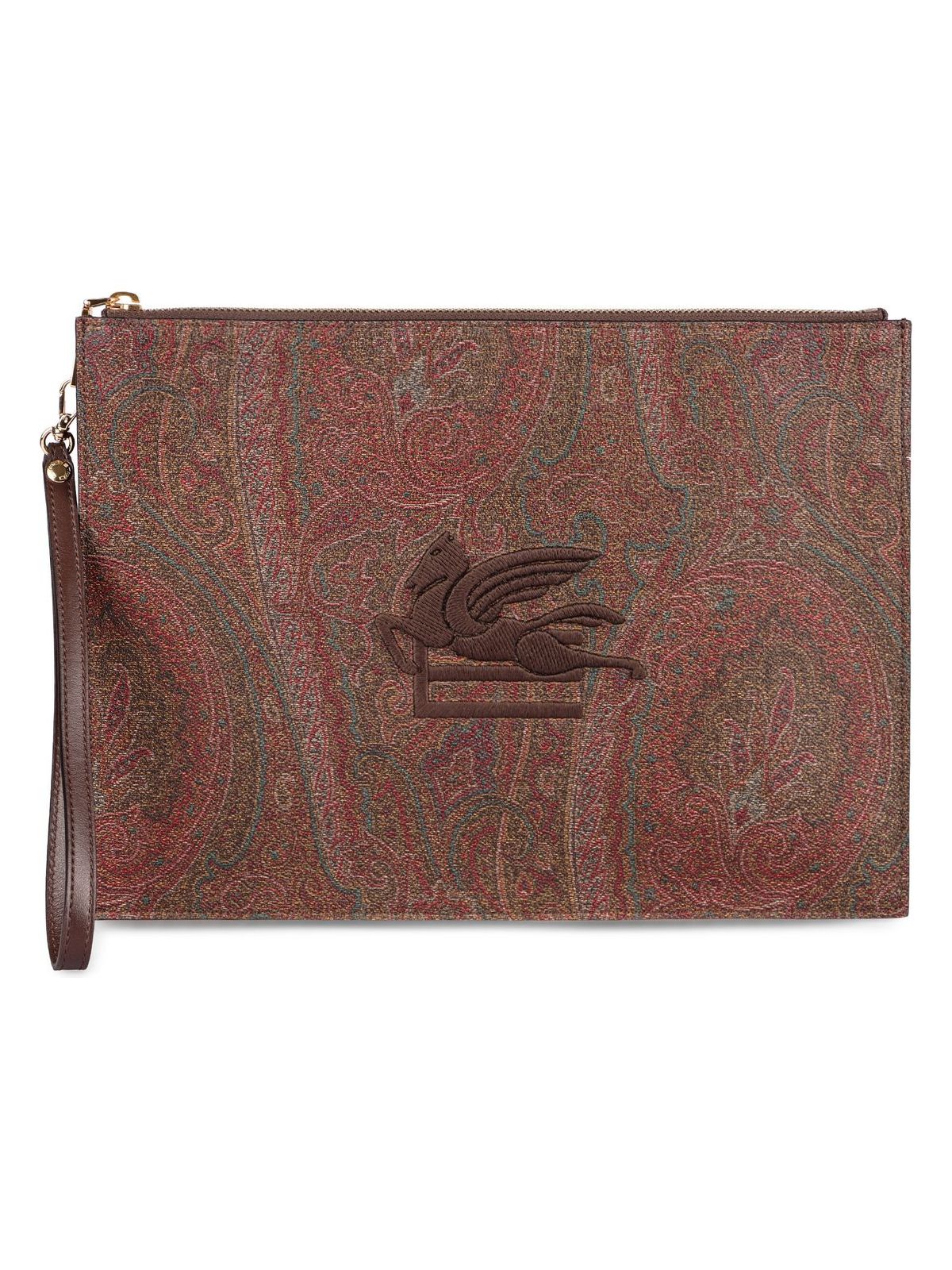 Etro Men's Paisley Pouch in Brown | MP2C0006AA012 Color M0019