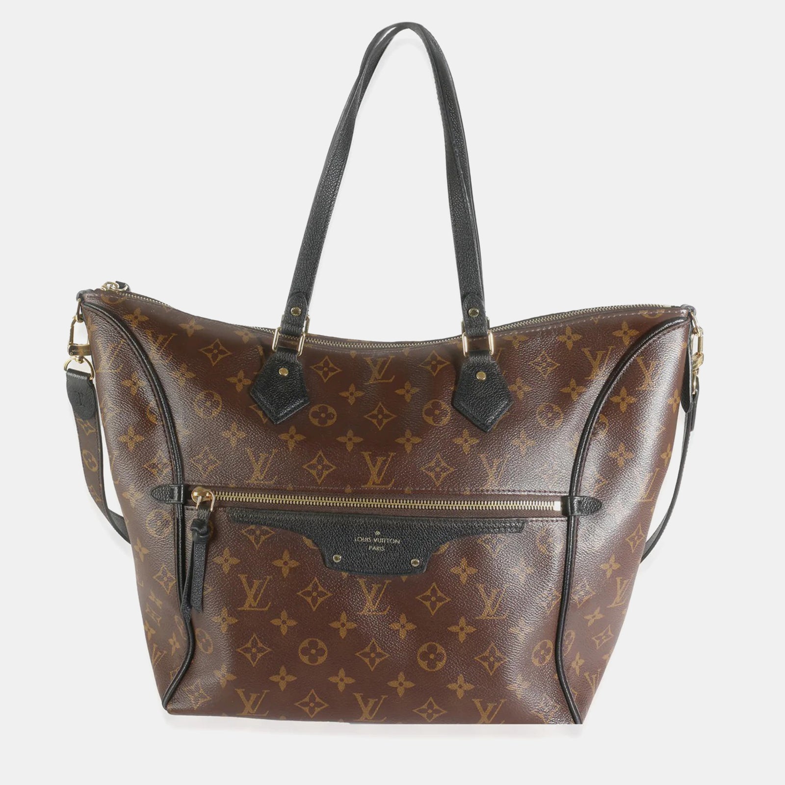 Louis Vuitton Schwarze Tournelle-Tasche aus Canvas mit Monogramm