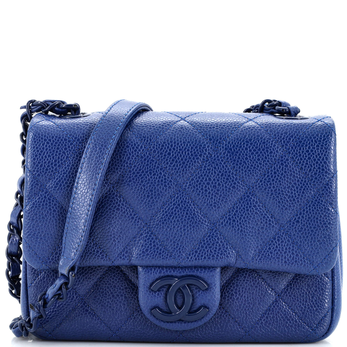 Chanel CHANEL Incognito Square Flap Bag Quilted Caviar Mini