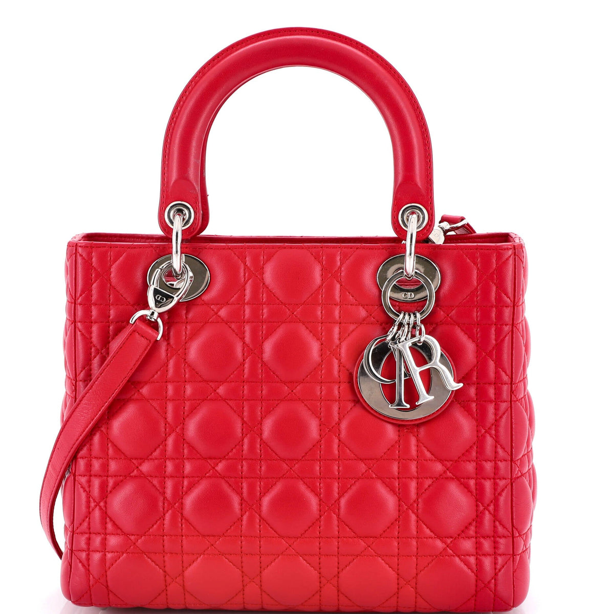 Christian Dior Lady Dior Bag Cannage Quilt Lambskin Medium