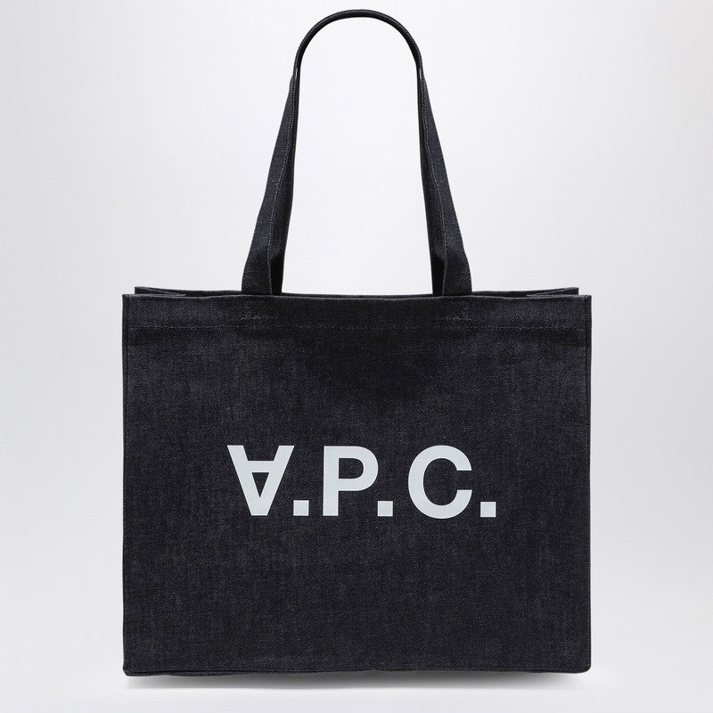 A.P.C. Sac shopping Daniela en denim bleu