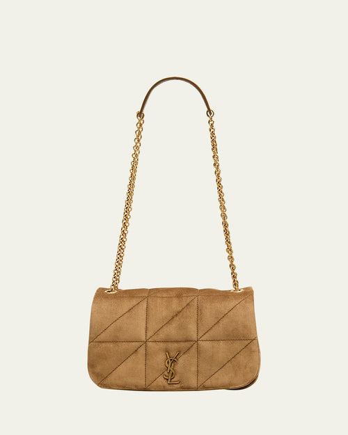 Jamie 4.3 Mini YSL Chain Shoulder Bag in Quilted Suede