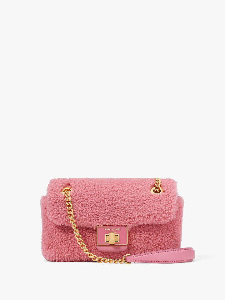 Kate Spade Au Evelyn Shearling Small Shoulder Crossbody