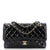 CHANEL Classic Double Flap Bag Quilted Patent Medium