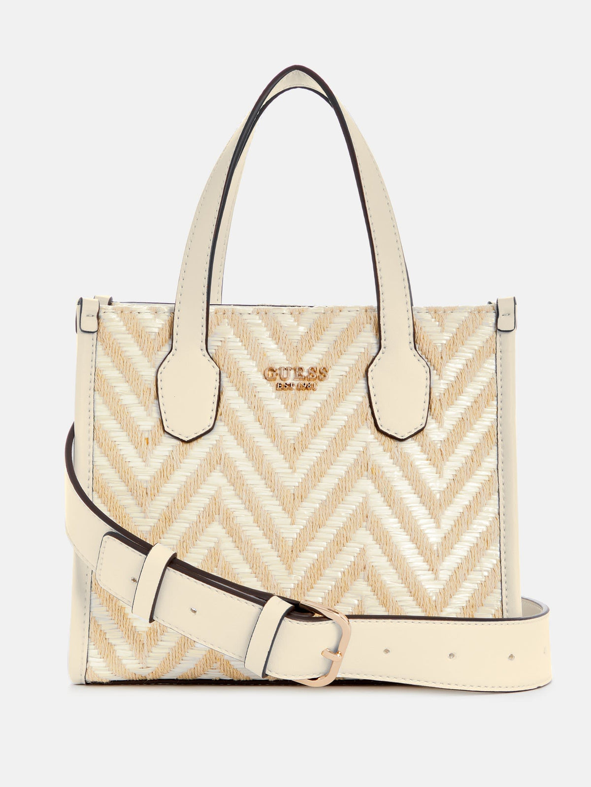 Guess Silvana Chevron Mini Tote