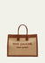 Rive Gauche Tote Bag in Raffia and Leather