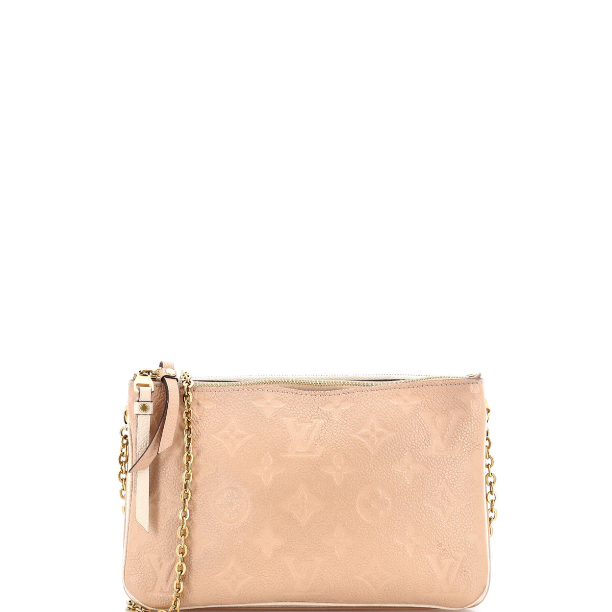 Louis Vuitton Double Zip Pochette Monogram Empreinte Leather