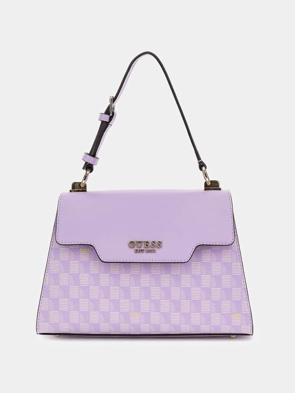 Guess Hallie Geometric-Print Handbag