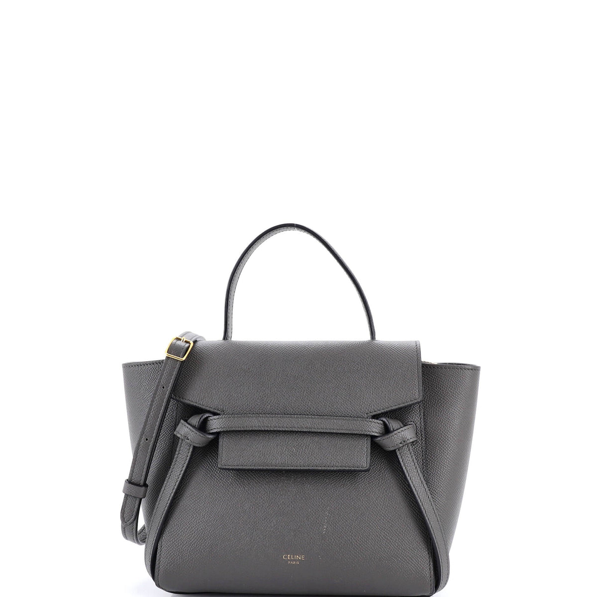 Celine CELINE Belt Bag Textured Leather Nano