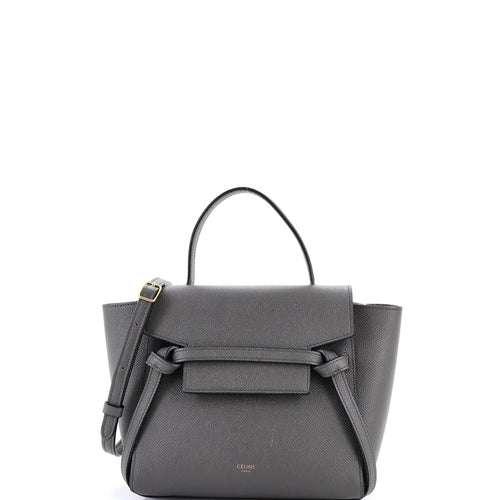 CELINE Belt Bag Textured Leather Nano