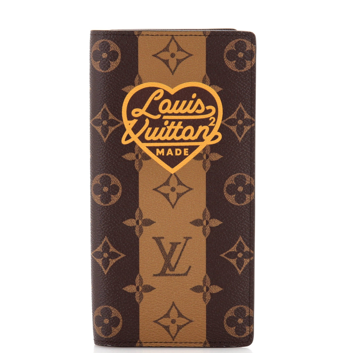 Louis Vuitton Brazza Wallet Limited Edition Stripes Monogram Canvas