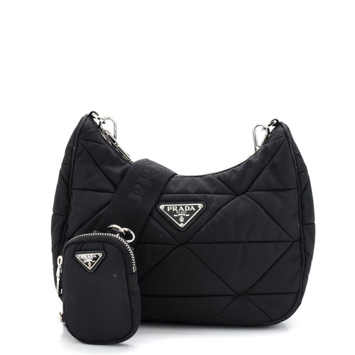 PRADA Re-Edition Shoulder Bag Quilted Tessuto Small