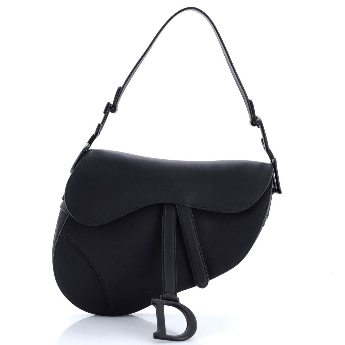 Christian Dior Ultra Matte Saddle Handbag Leather Medium