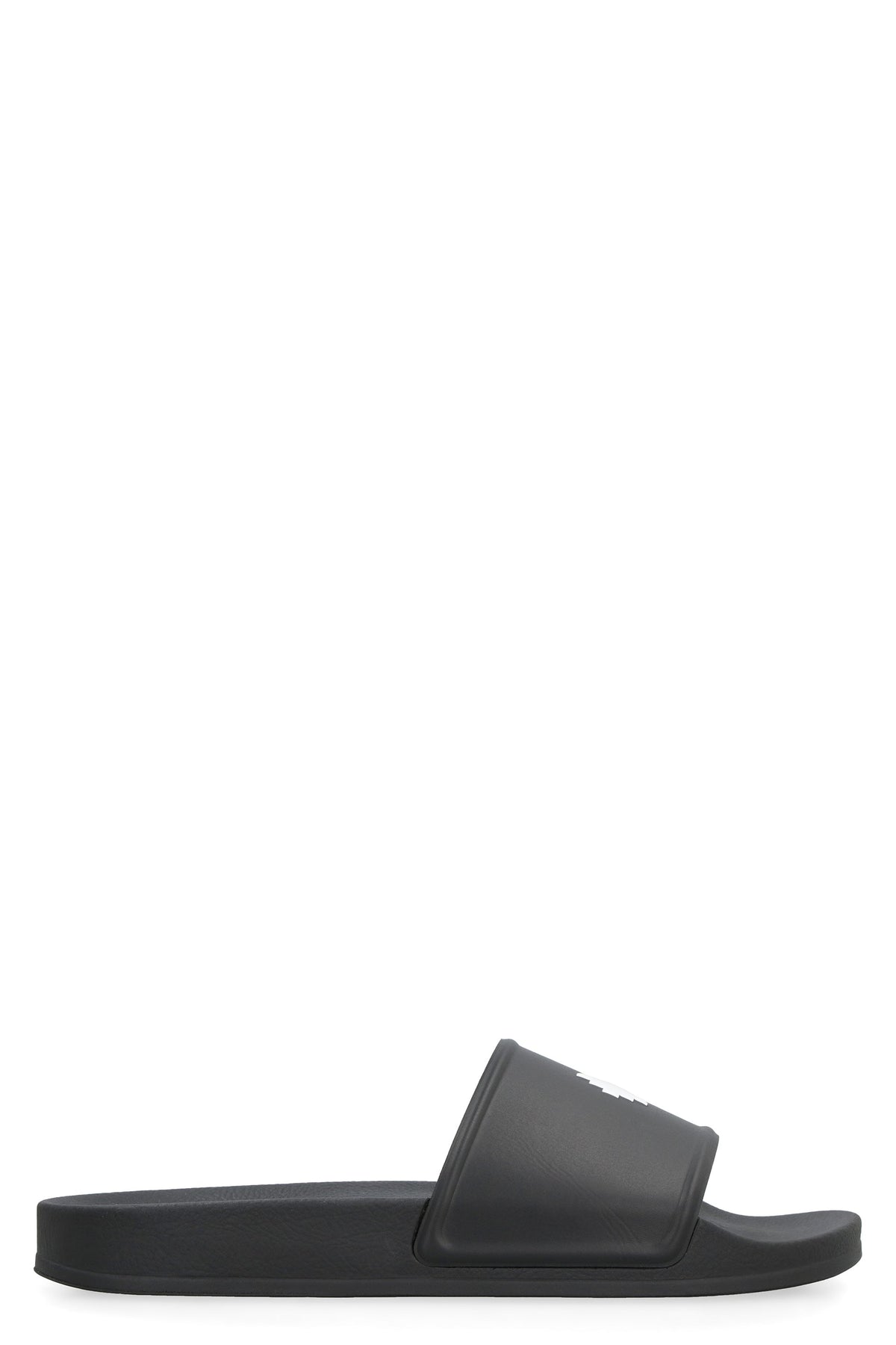 Marcelo Burlon Men's County Cross Rubber Slides in Black | Size 40 | CMIC001C99MAT001 Color 1001