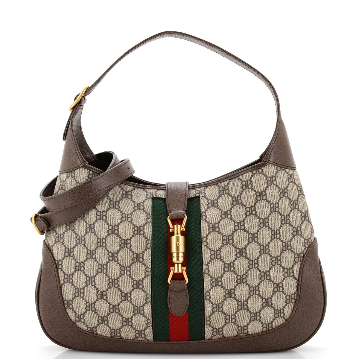 Balenciaga x The Hacker Project Jackie 1961 Hobo BB Coated Canvas Medium