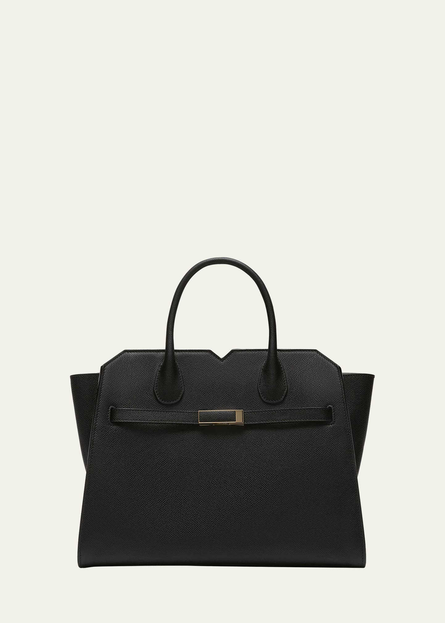 Valextra Milano Medium Leather Tote Bag