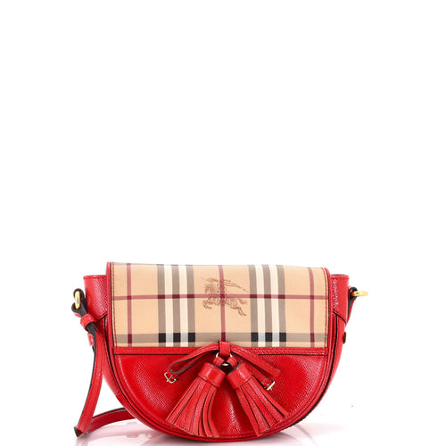 Maydown Crossbody Bag Haymarket Coated Canvas and Leather Small