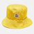 Yellow Logo Patch Nylon Bucket Hat M