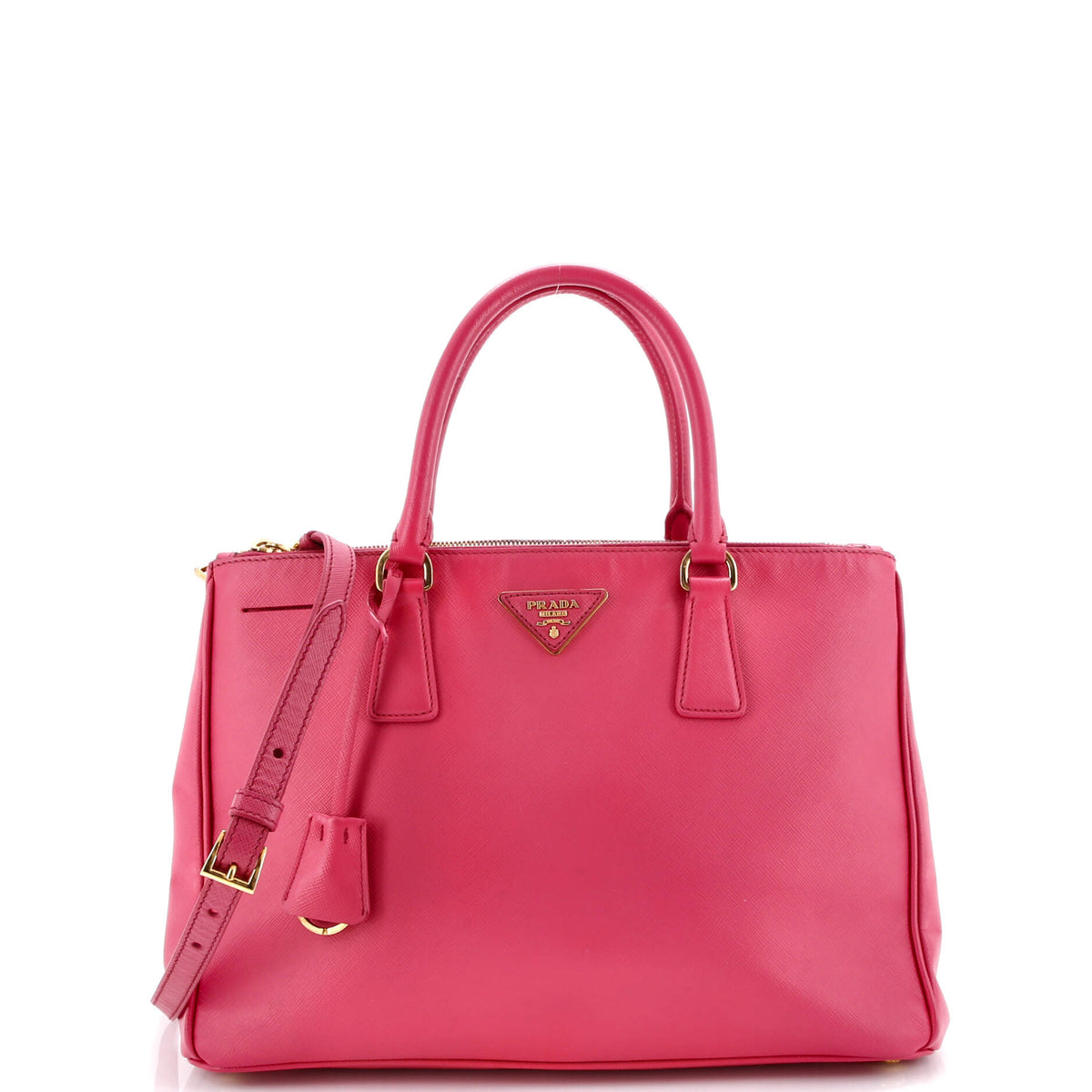 Prada PRADA Galleria Double Zip Tote Saffiano Leather Medium