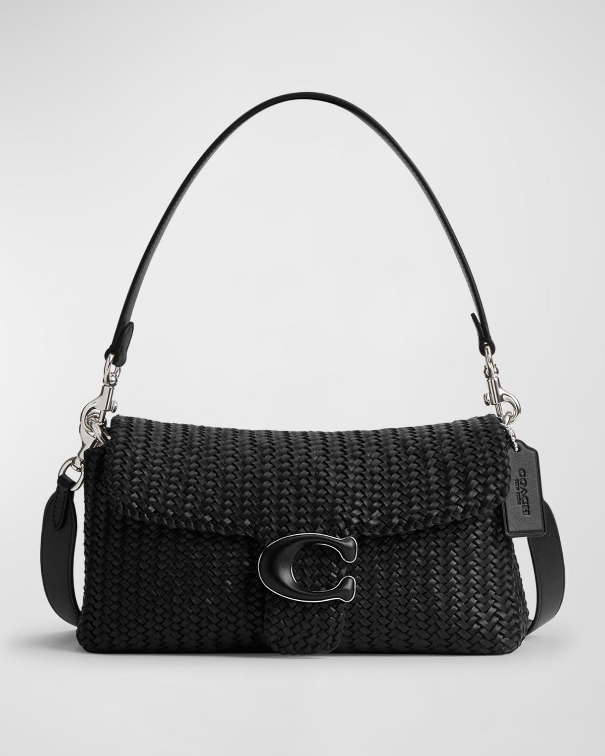 Coach Tabby Woven Leather Shoulder Bag