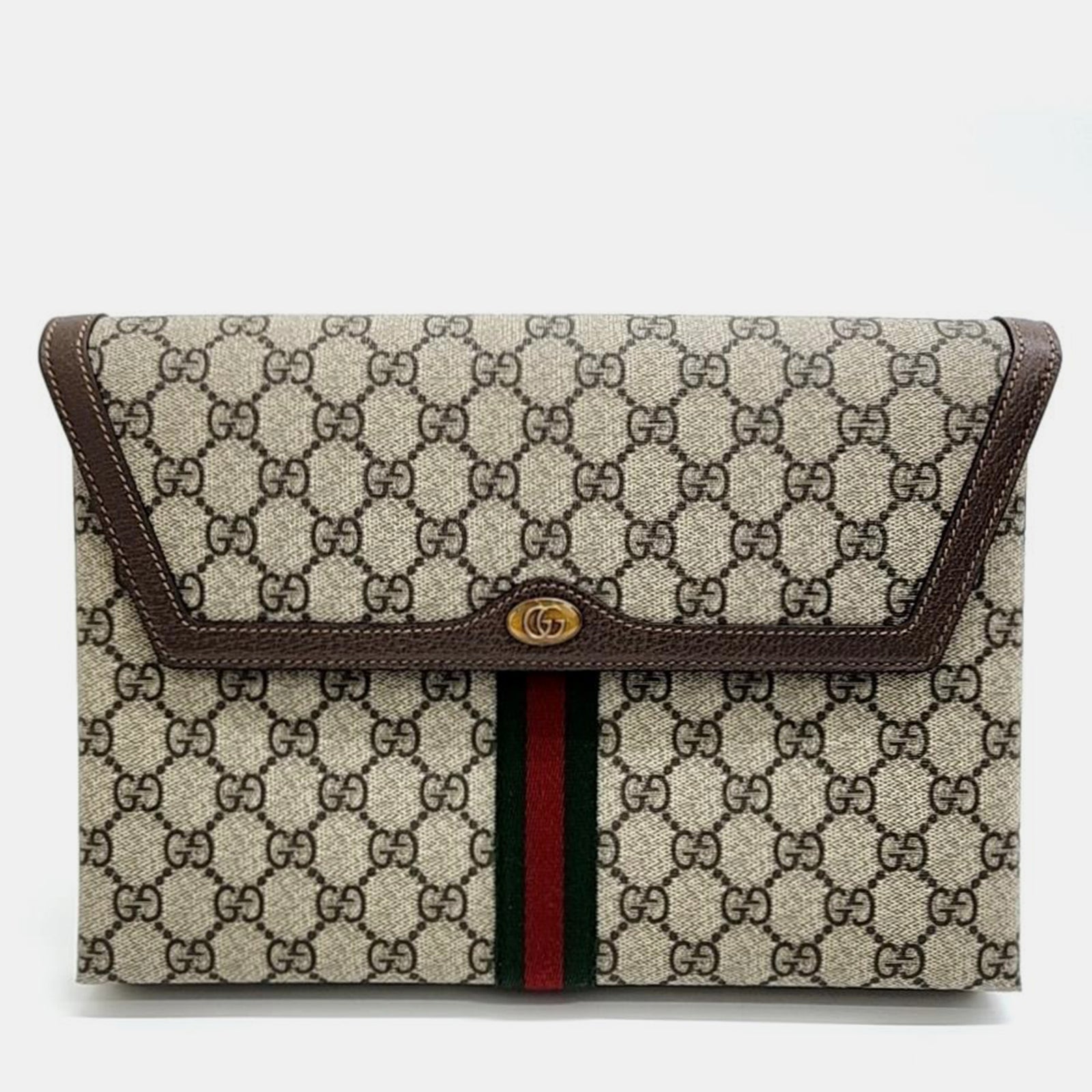 Gucci Beige gg canvas Opidia GG Clutch