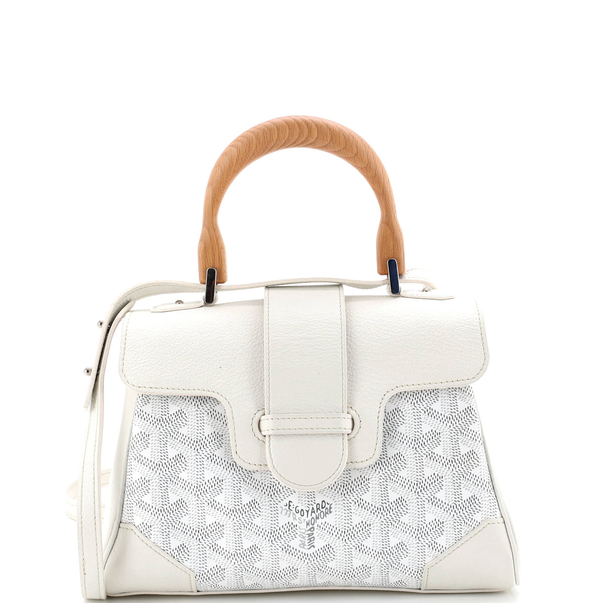 Goyard GOYARD Saigon Top Handle Bag Coated Canvas with Leather Mini