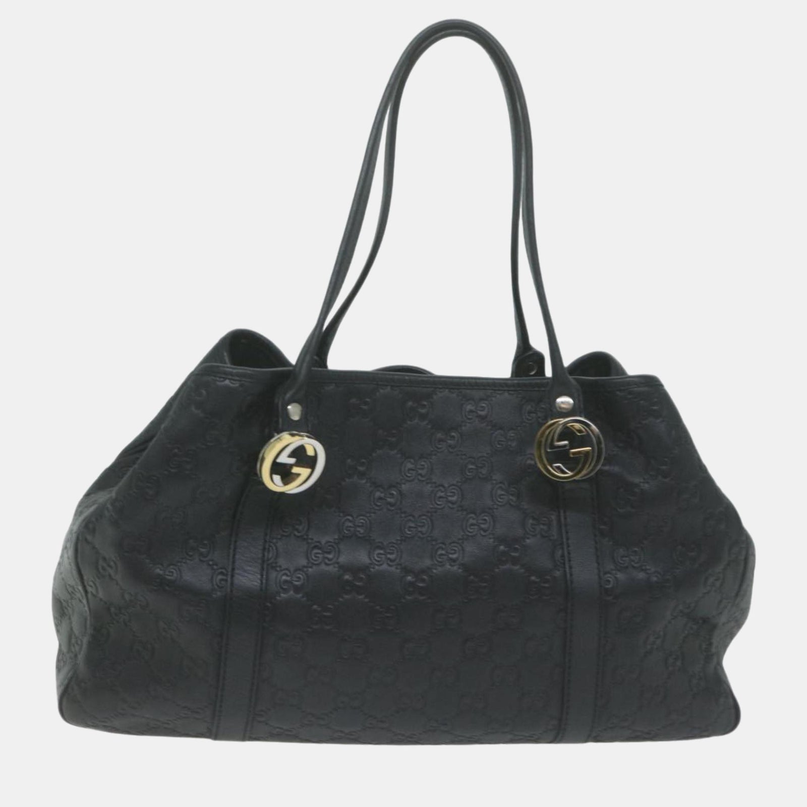 Gucci Black GG canvas tote bag