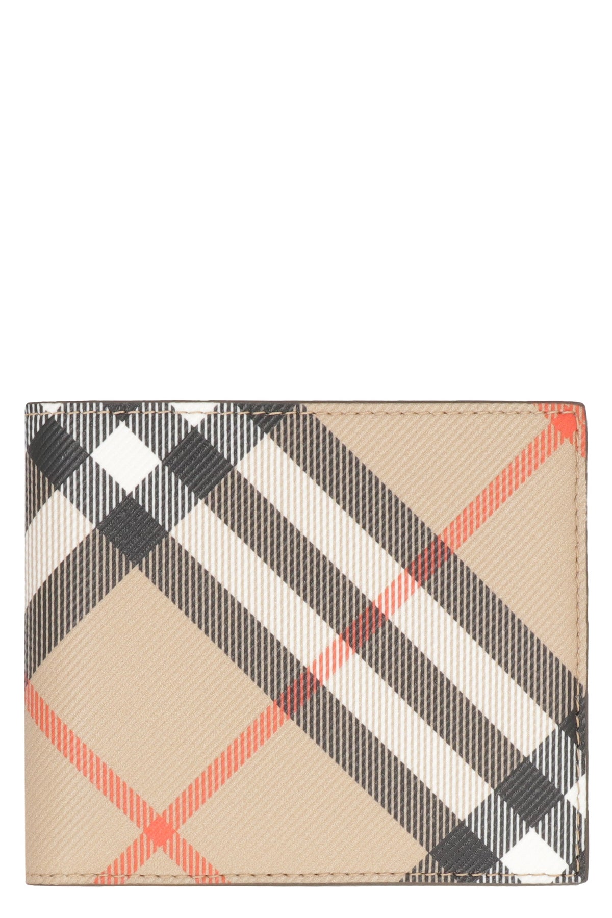 Burberry Men's Check Print Wallet in Beige | 8095046160296 Color A2021