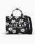 The Daisy Canvas Medium Tote Bag in Black/White