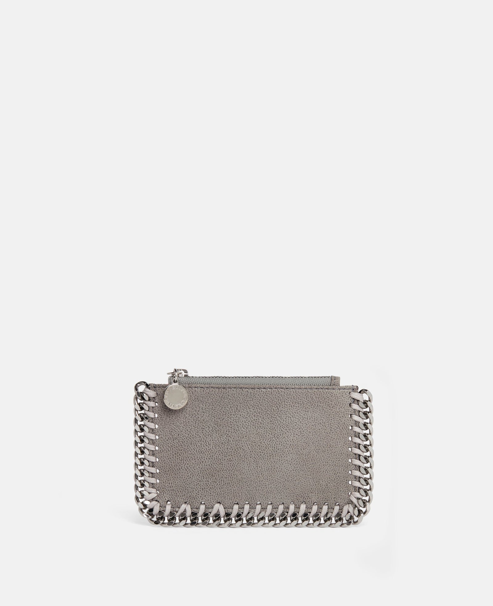 Stella McCartney Falabella zipper Cardholder, Woman, Grey