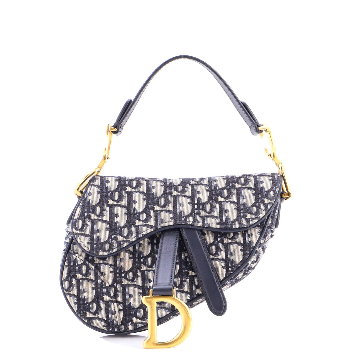 Christian Dior Saddle Handbag Oblique Canvas Mini