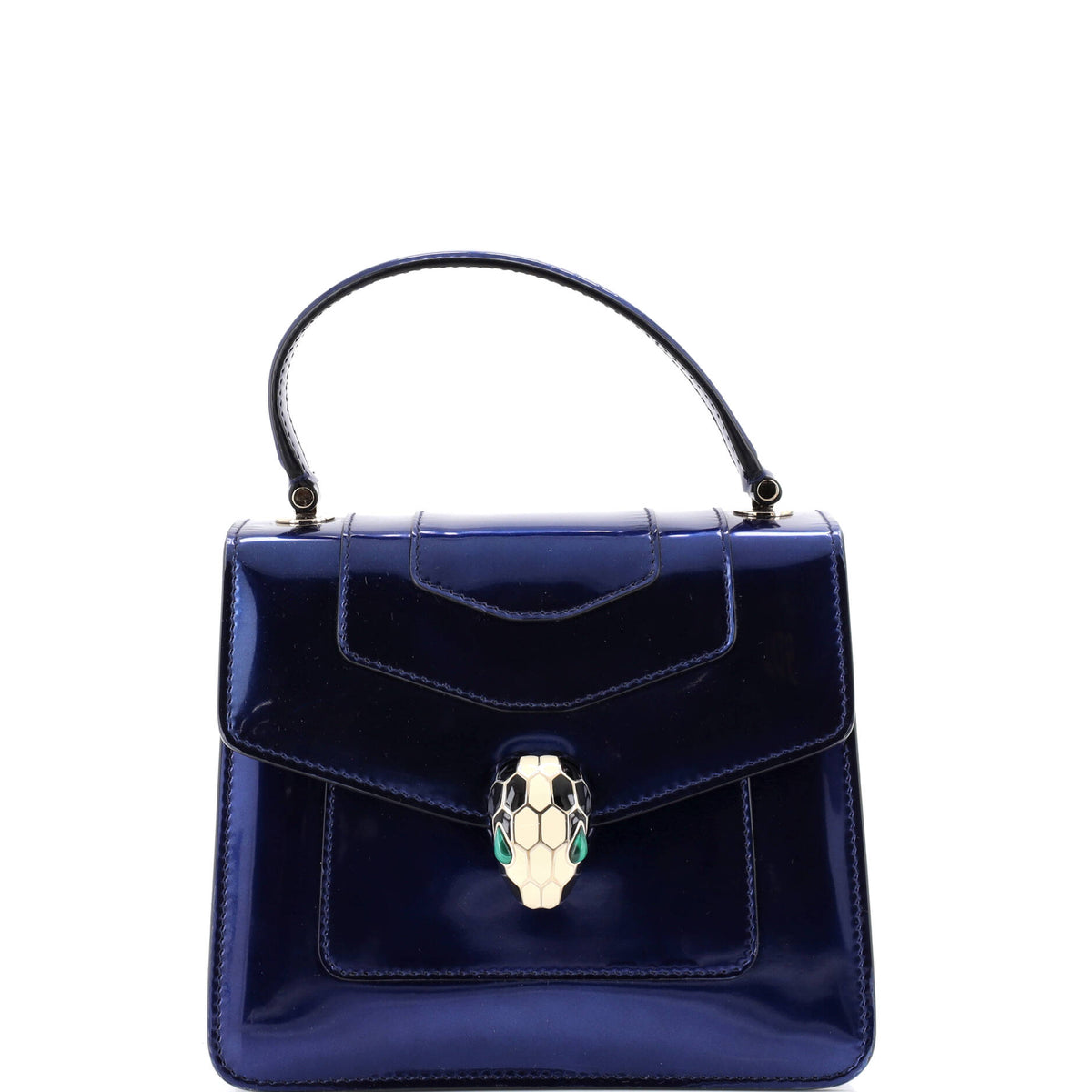 Bvlgari BVLGARI Serpenti Top Handle Bag Patent Small