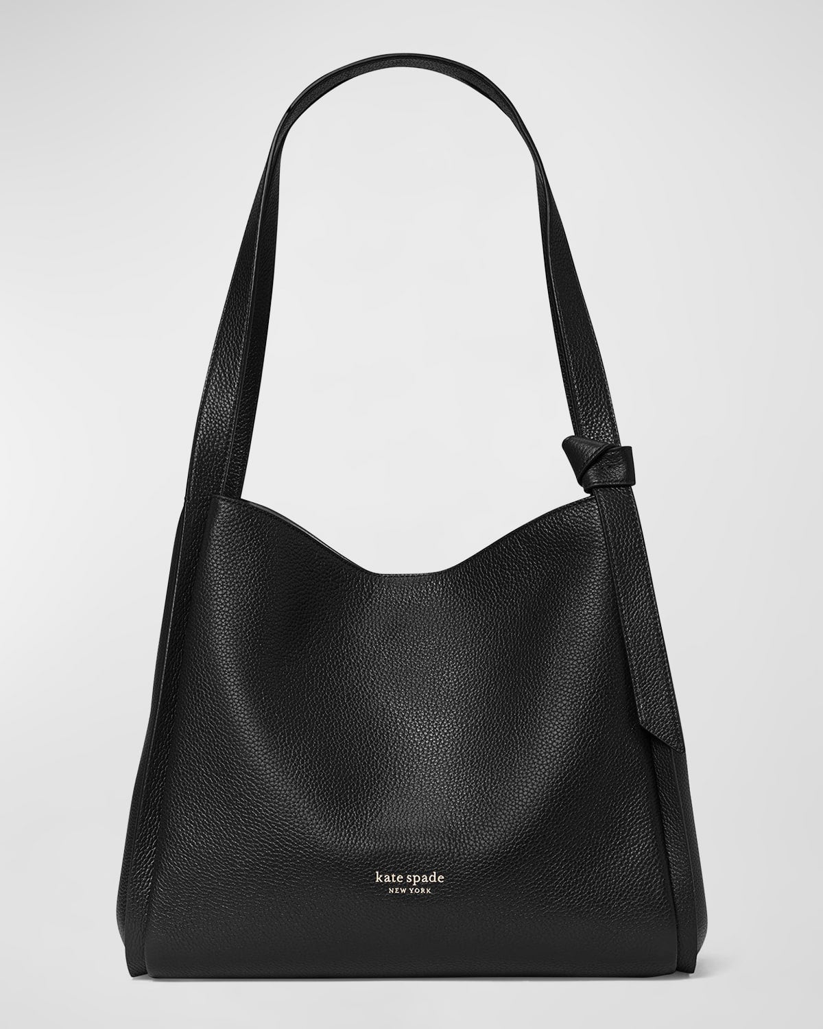 Kate Spade New York grand sac à bandoulière hobo en cuir grainé