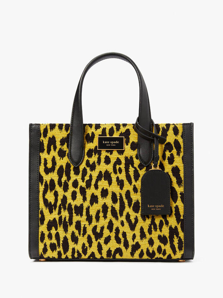 Kate Spade Au Manhattan Modern Leopard Chenille Small Tote